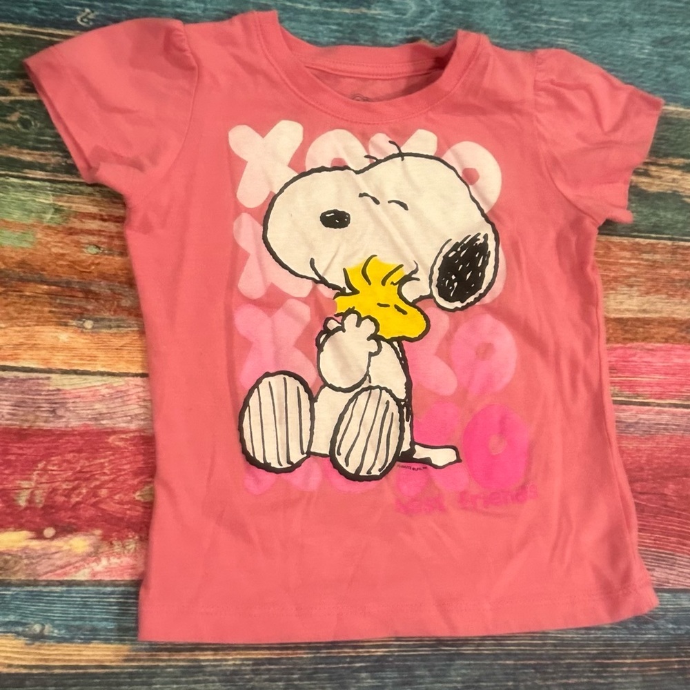Snoopy and Woodstock hugging shirt, size 24 months